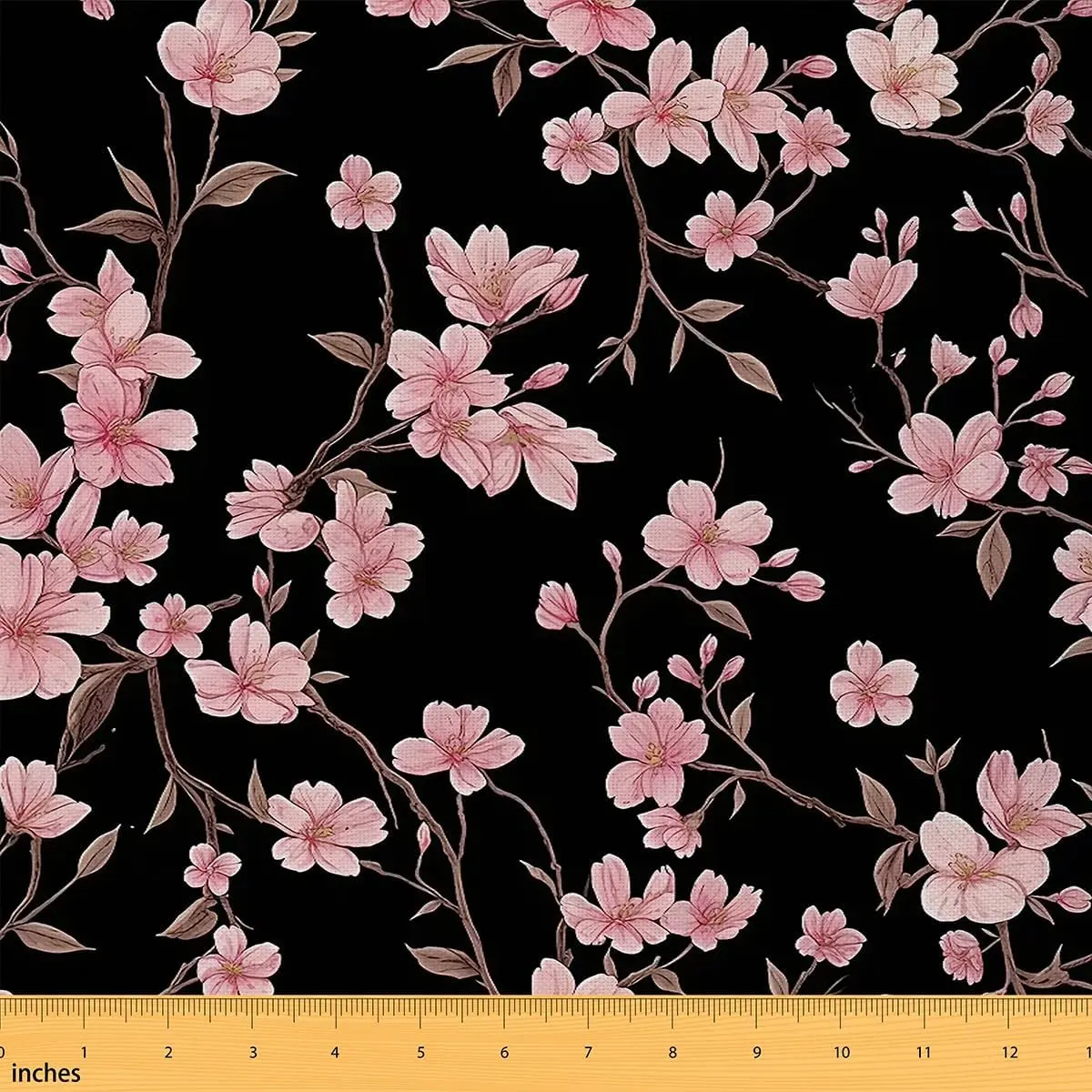 Feelyou Vintage Pink Botanical Floral Upholstery Fabric - 1 yd Waterproof Decorative Fabric for Reupholstery, Waterproof Fabric