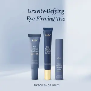 City Beauty Gravity-Defying Eye Firming Trio – Lid Lifting Treatment + Eye Revive Firming Serum + Line-Blurring Wrinkle Filler | Targets Wrinkles, Puffiness & Sagging Around The Eyes