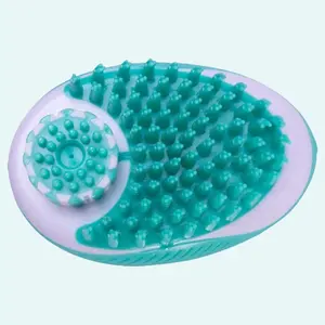 Pet 'Swasher' Shampoo Dispensing Massage and Bathing Brush gentle massage dog hair