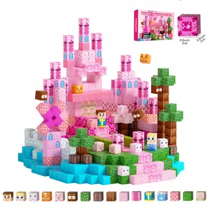 Magnetic Building Blocks Set, Princess Castle Magnetic Cubes, Montessori Stem Toy for Girls Ages 3-8, Creative Sensory Construction, Perfect Gift, Building Blocks Kit, Building Sets