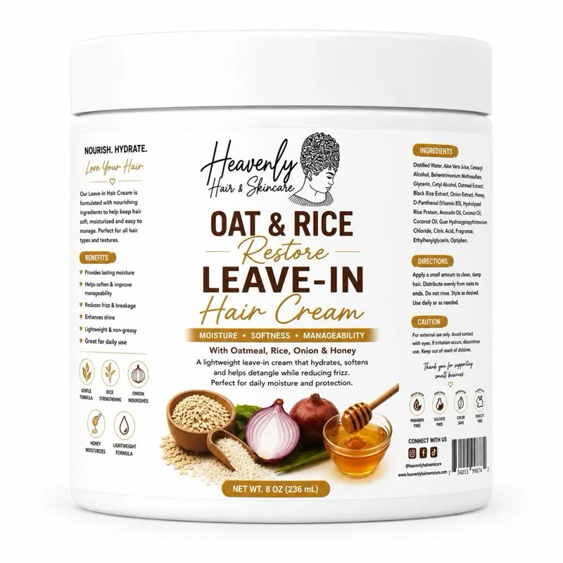 Oat & Rice Restore Leave In Conditioner & Curl Cream