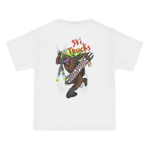 Shreddy Yeti — Ski Trucks Graphic T-Shirt - Fun Ski Apparel, Perfect for Ski Lovers, Winter Activities, Unique Gift for Skiers, Ski Season Outfit, Festival