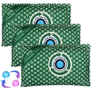 200g Rechargeable Desiccant Packs of 3,Reusable Silica Gel Dehumidifier Moisture Absorbing for storage,Desiccant Dehumidifier for Home Closets, Safe box,Duffle Bag and Cars