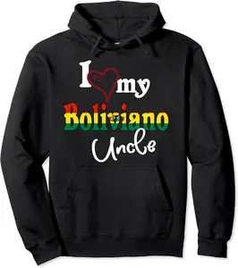 Camiseta De Bolivia I Love My Boliviano Uncle Bolivia Flag Pullover Hoodie - Stephengriff Shop 66B0BVQN8LBN