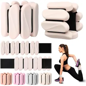 Wrist Weights, 2Pack Wrist Ankle Weights for Women & Men, 2lb Adjustable  Arm and  Weighted Bangles(1LBs Each), Fits for Yoga, Pilates,  Gym, Jogging, Cardio, Strength