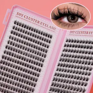 392pcs Manga Eyelash Clusters, Natural Eyelash Extensions Kit, D-Curl 9-16mm, Reusable, Beginner-Friendly, Perfect for Holidays, Fluffy Eyelash Clusters