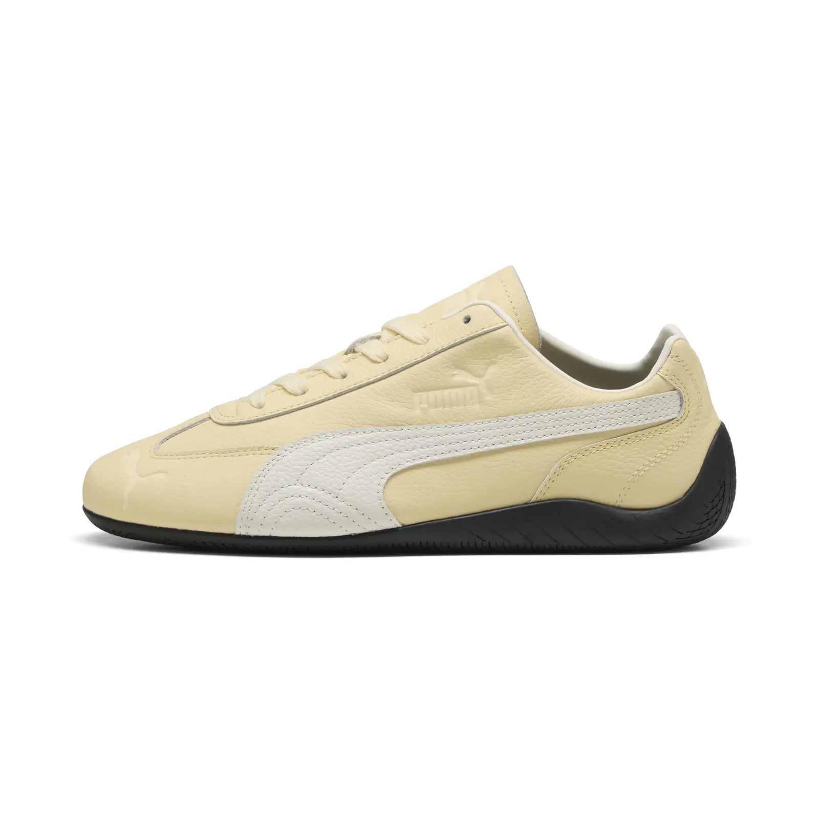 Puma Speedcat Decon 40725101 Mens Yellow Leather Lifestyle Sneakers Shoes