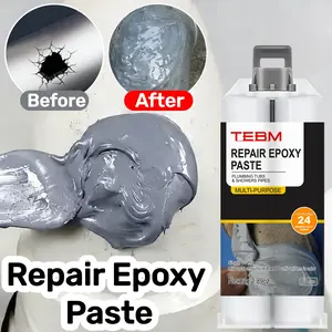 Metal Repair Super Glue, Industrial Strength High Temperature Resistant Epoxy Glue, Suitable for Cast Iron, Aluminum, Stainless Steel