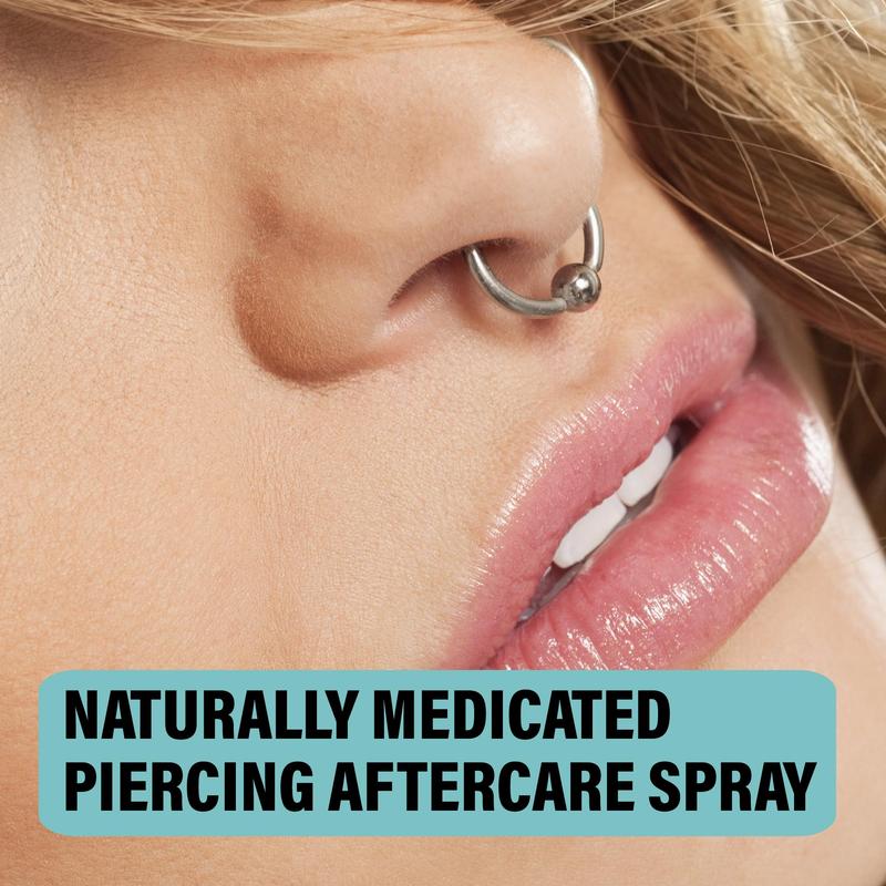 Base Laboratory Piercing Aftercare Spray - Saline Spray for Piercings For Piercing & Keloid Bump Removal for Ears, Bell Wound Healing