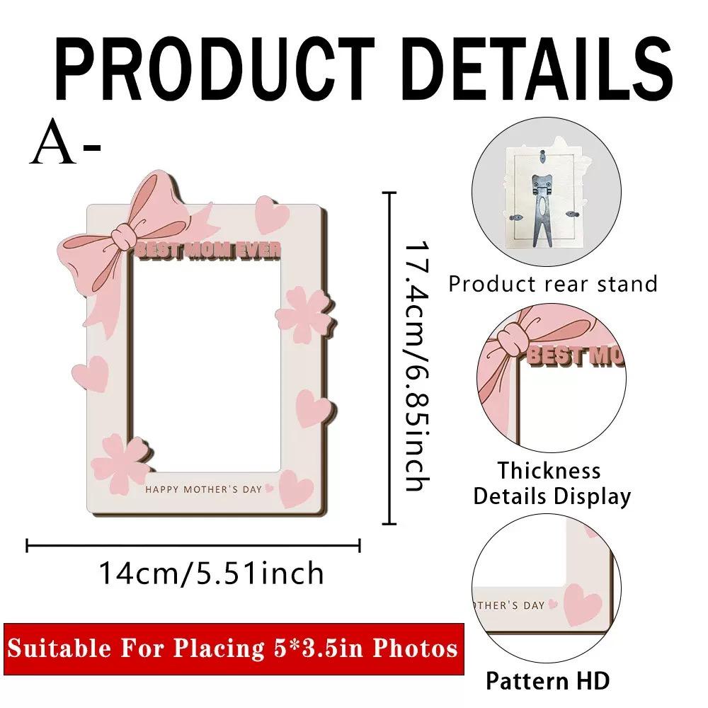 Mother's Day Best Gift for Mom Wooden Display Frame ,Commemorative Keepsake Gift from Son or Daughter to Mother