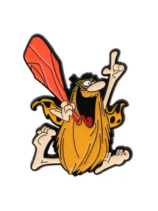 Cartoon Character Enamel Pin, Fun Lapel Pin for Backpacks and Clothing, Unique Gift Idea for Friends and Fans, Creative Punk Style, Metal Pin