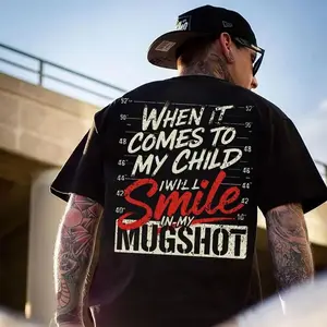 FEEGO When It Comes To My Child I Will Smile In My Mugshot Shirt-Ver2, Sweatshirt, Menswear, Tops,Gift for Husband, Unisex, Fabric, Streetwear shirts  men mugshot hoodie deftones rock band shirt god gift