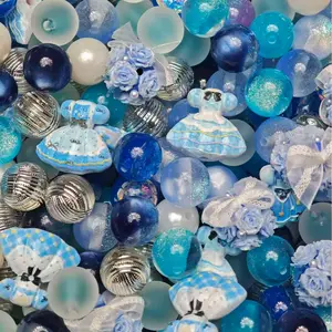 【D.P.C】Choose on Live -  Acrylic DIY Beads Mix - 150ml 300ml 650ml Sizes for Bracelets Phone Charms Necklaces Hair Beads Bag Chains Earrings Rings Hair Ropes