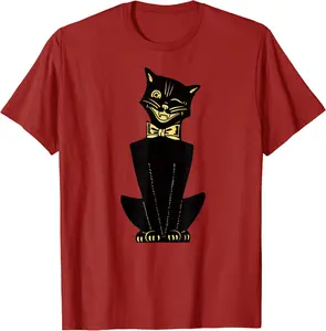 Vintage Halloween Cat T-shirt - Judithca Shop 22B07N4YD11H