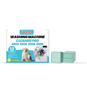 Washing Machine Cleaner Tablets Deep Clean Mold And Pet Odor Limescale Remover 12 Packs Laundry Pods Home Goods Detergent Ball