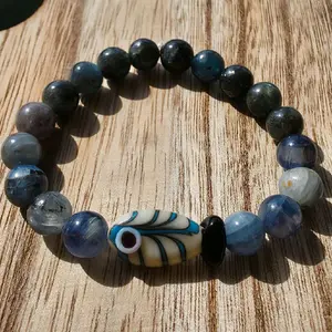 Blue Kyanite Fish Bracelet
