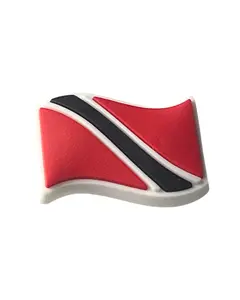 Trinidad Wavy Flag Shoe Charm
