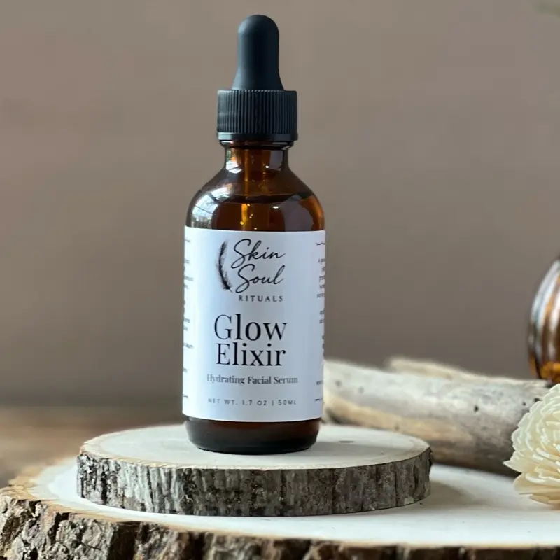 Skin Soul Rituals Glow Elixir Facial Serum - Hydrating Formula for Skin Care - 1.7 oz Bottle