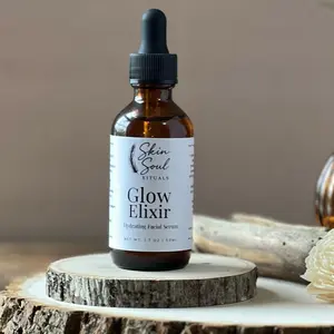 Skin Soul Rituals Glow Elixir Facial Serum - Hydrating Formula for Skin Care - 1.7 oz Bottle