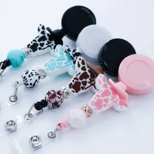 Western Cow Badge Reel for Identification Badges & Supplies - Ideal for Nurses, Doctors, Teachers, Security and More