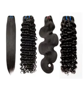 Human Hair bundle Thick Ends High density  11A Straight/Body wavy/Curly /Deep wave  Qian