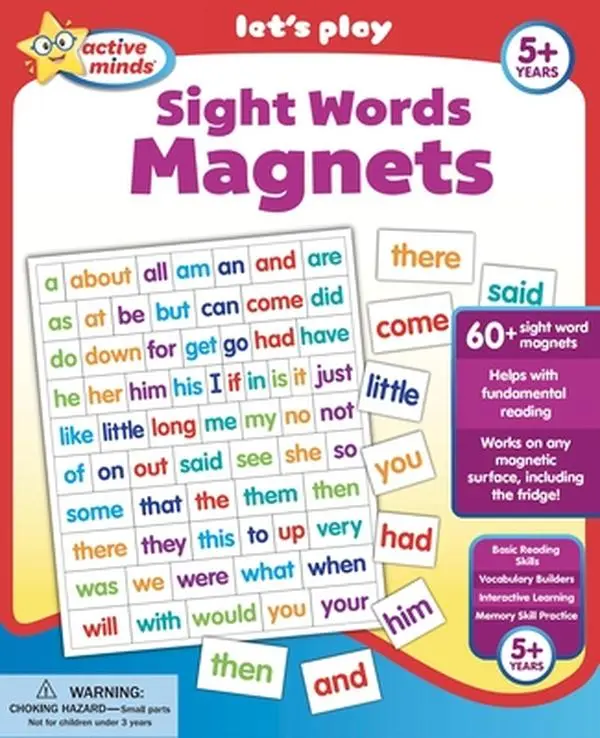 Active Minds Sight Words Magnets -- Sequoia Children's Publishing, Other Merchandise