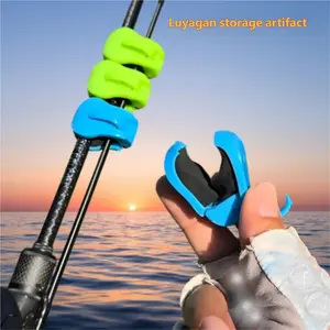 Luya Multi-Rod Fishing Rod Clip Bundle, Anti-Tangle Durable Fishing Rod Holder with Far Throw Wheel Protection, One-Clip Lock, Creative Portable Fishing Gear for Freshwater & Saltwater, Boat, Lake & River Use