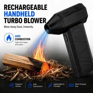 High-Speed Portable Turbo Fan for Keyboard Cleaning & Tech Care | Compact Handheld Air Blower for PC Setup, Studio Dusting & Gadget Maintenance | Cordless Multi-Use Powerful Air Duster for Home & Office Use