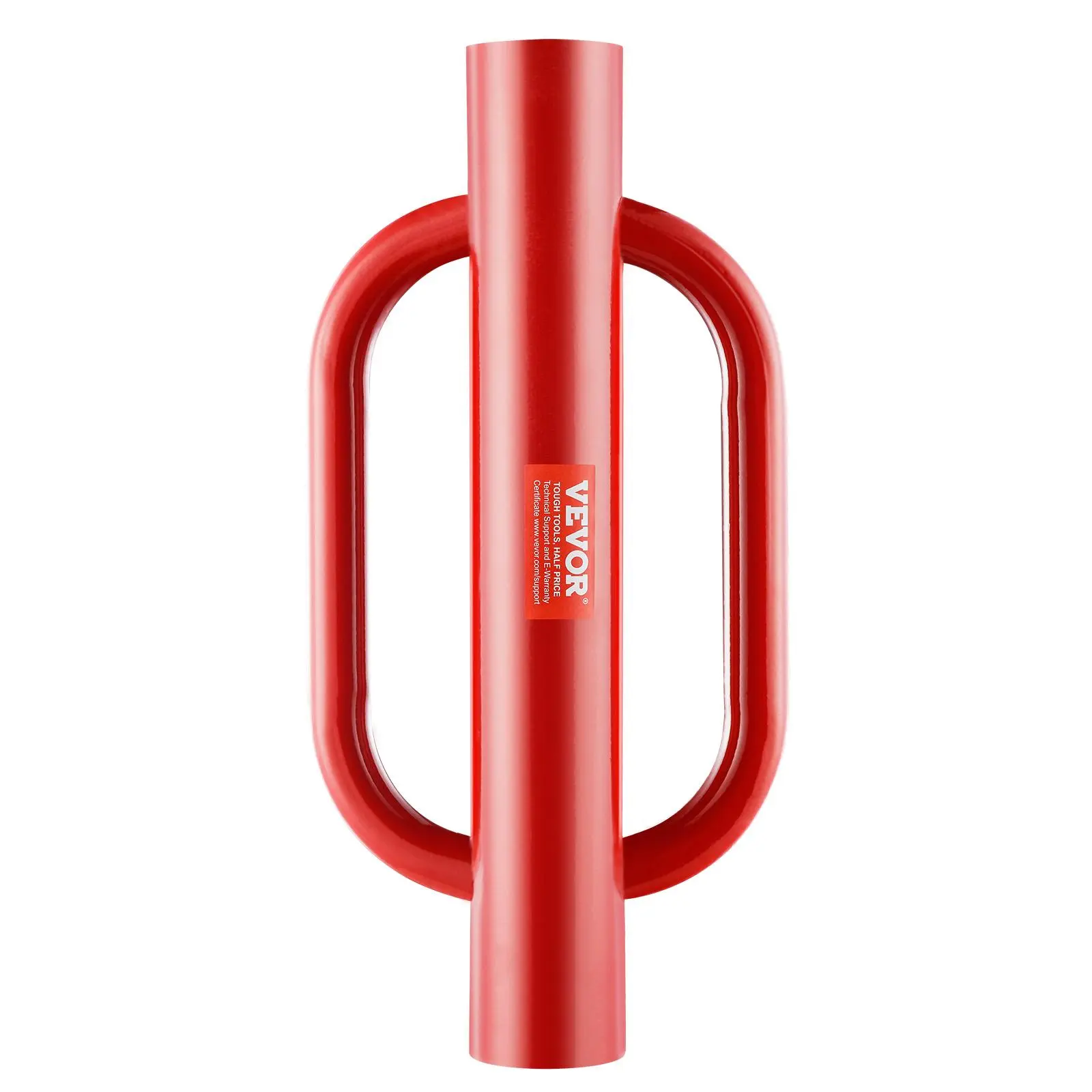 VEVOR Fence Post Driver with Handles,  , 4.11 in Inner Diameter T Post Pole Pounder, 22LB Heavy Duty Carbon Steel Hand Post Rammer, Farm Fencing Hole Digger for U Channel, Sign Pole, Wooden Post, Red#BacktoSchool