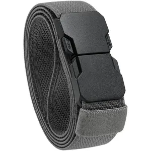 KZZ Stretch Versatile Belt  Causal Dress Outdoor Activities 1.4" Nylon Web With Quicky Release Plug Buckle christmas gifts for him