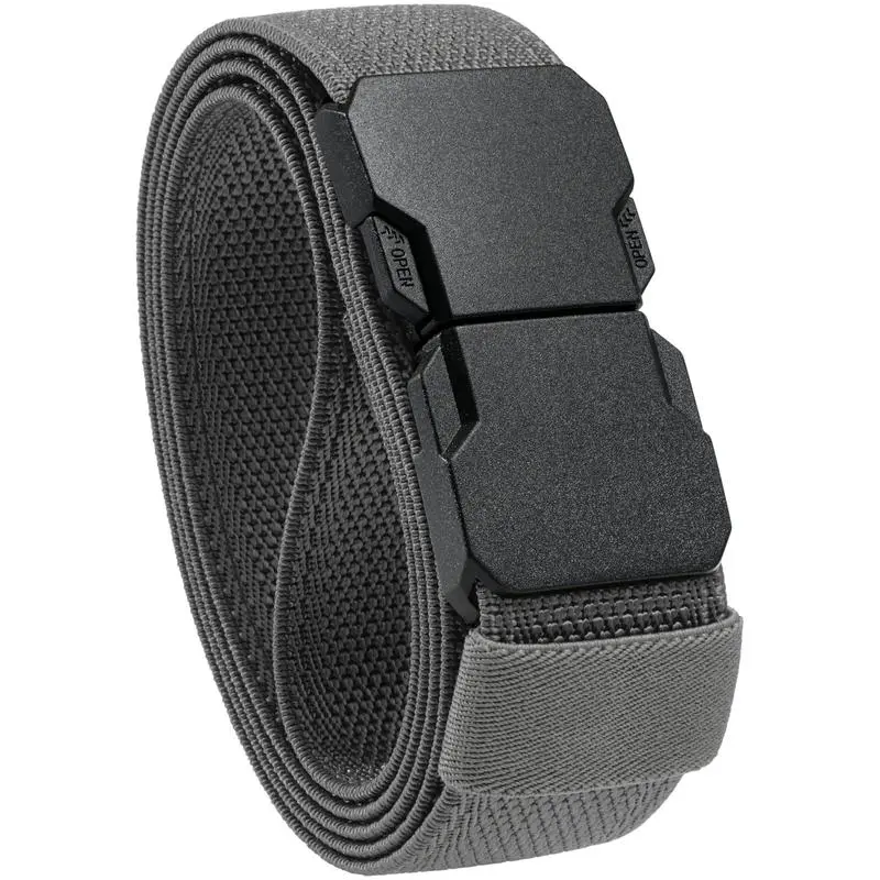 KZZ Stretch Versatile Belt  Causal Dress Outdoor Activities 1.4" Nylon Web With Quicky Release Plug Buckle christmas gifts for him
