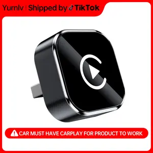 【Yurnlv】 New 2026 CarPlay wireless CarPlay adapter for iPhone/Android,  fast connection, no delay, hands-free calls, wireless adapter, electronic charger, CarPlay adapter
