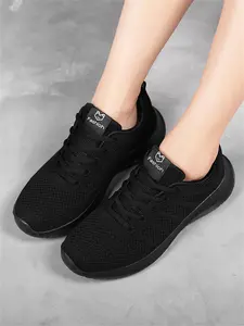 Women's Mesh Breathable Lightweight Sneakers, Athletic Gym Sneakers, 2024 New Style Casual Comfortable Lace-Up Low Top Shoes, All-match Round Toe Sports Shoes for Daily Wear