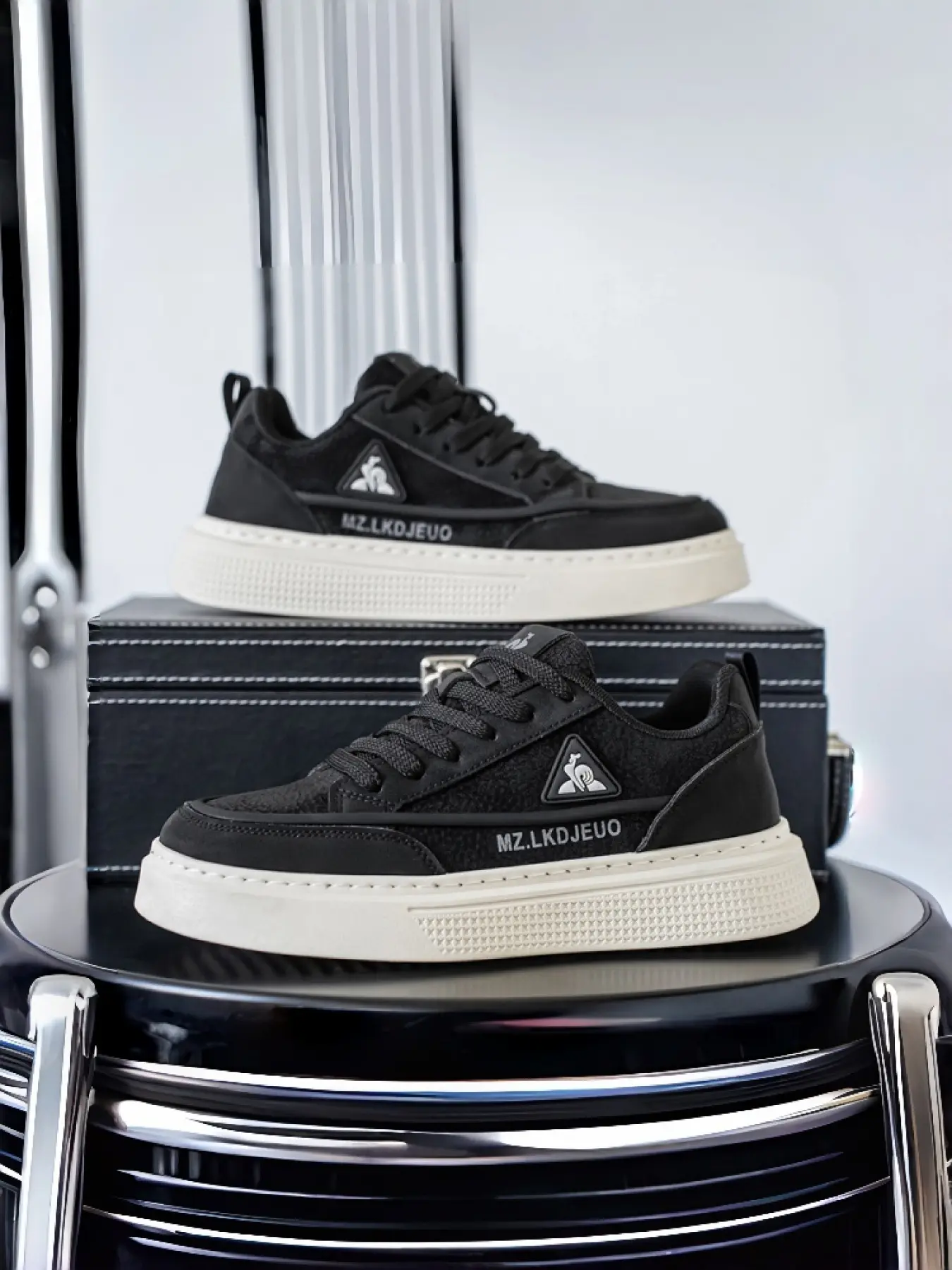 Men's Breathable Skate Sneakers | Trendy Platform Shoes for Students | Casual Chunky Sole Dad Shoes