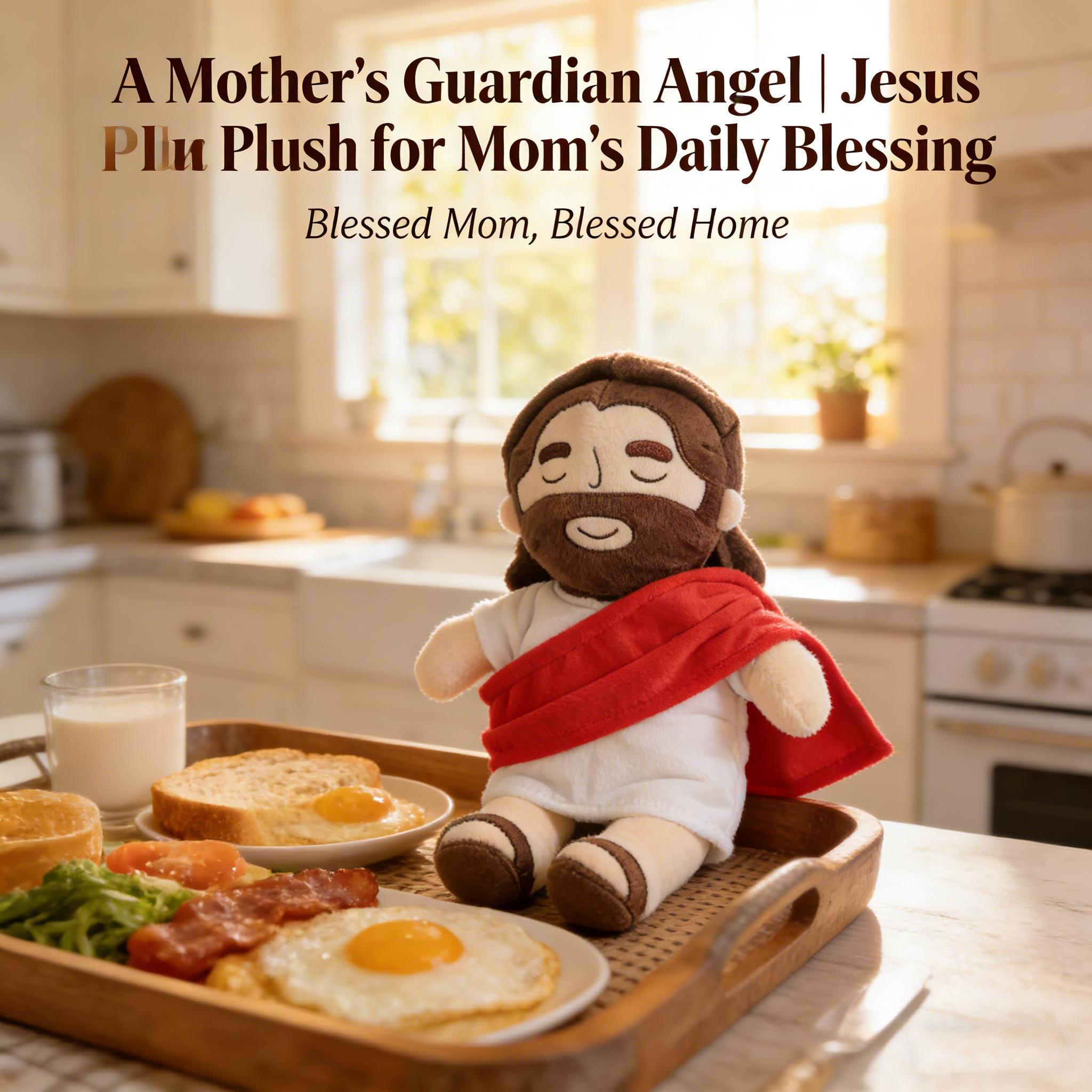 Jesus Breathing Plush Toy with Light & Music, 15" Soft Christian Gift, Easter & Mother's Day Gift for Kids, Baptism Religious Decor