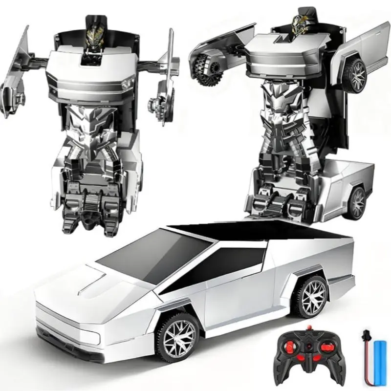 Transformers: The Movie - White Transformer Robot with LED Lights and Interactive Features