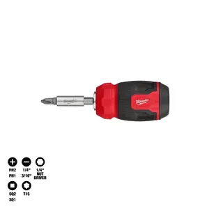 Milwaukee 48-22-2910 8-in-1 Compact Multi-Bit Screwdriver Milwaukee 48-22-2910 8-in-1 Compact Multi-Bit Screwdriver