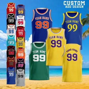 Custom Basketball Jersey Personalized Name Number Team Embroidery Uniform for Him Her Fans Lovers