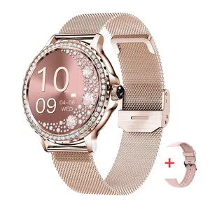 1.3 inch Ladies Fashion Luxury Smart Watch, Answer/Make Call Message Reminder Smartwatch, 100+ Sports Fitness Tracker Multi-functional Watch Compatible With Android and IOS Phone, Wireless Smartwatch, Sports Tracking Smartwatch, Gifts for Women