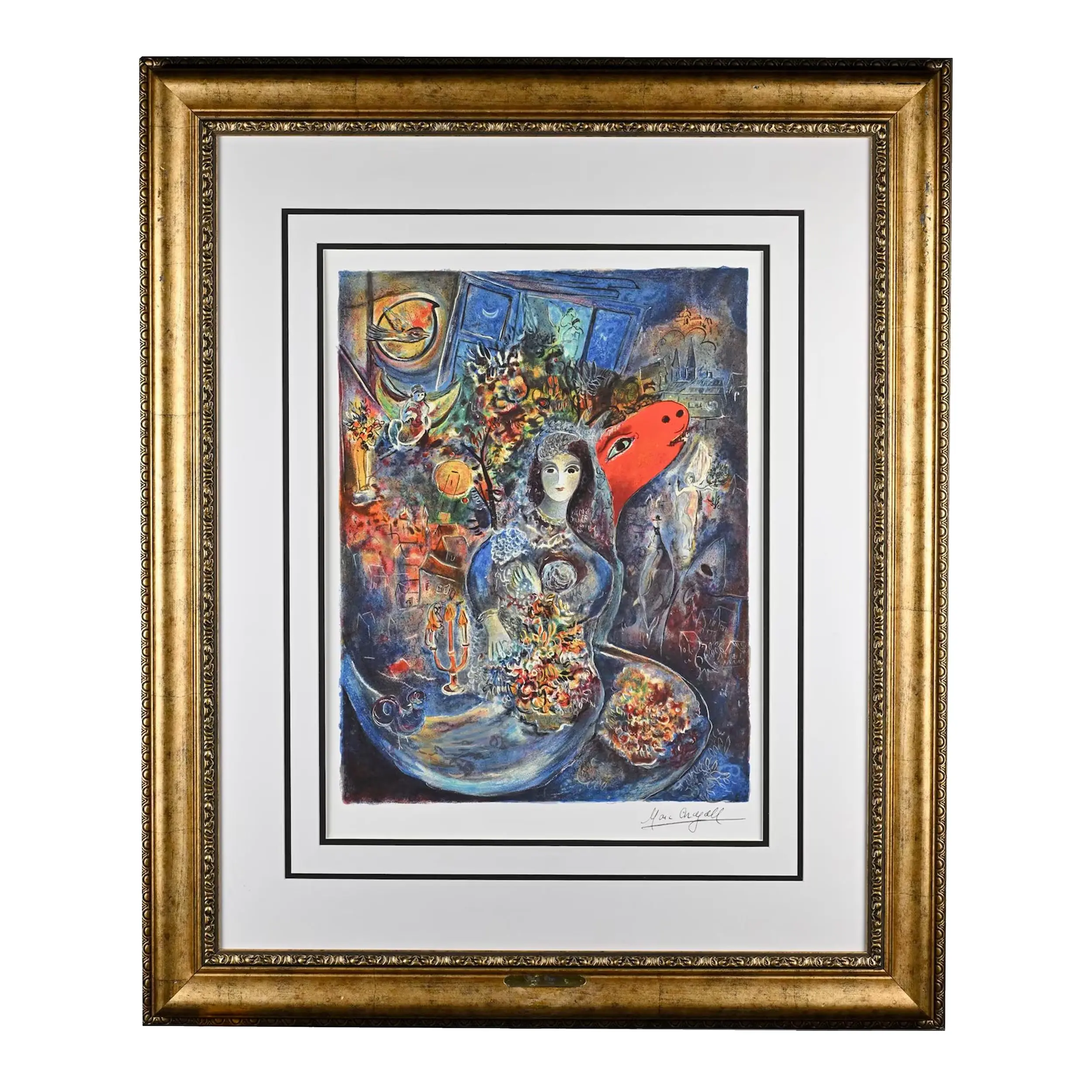 Marc Chagall Bella 1931 Framed Giclée Print | Museum Quality Fine Art Reproduction | Elegant Wall Decor | Gift for Art Lover