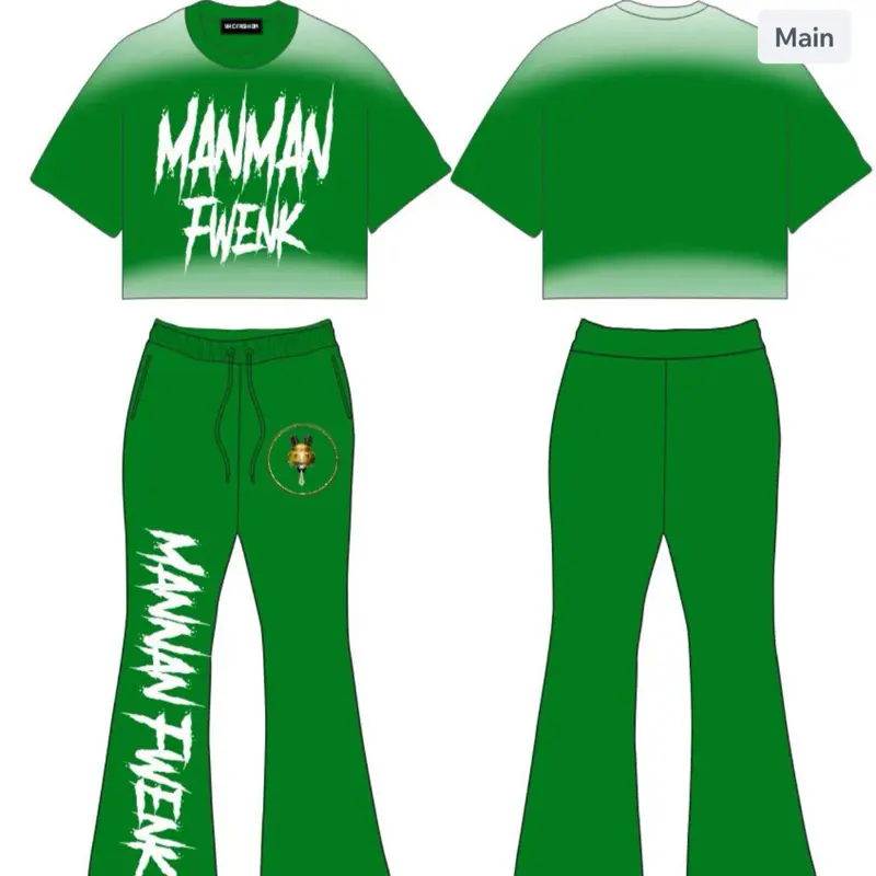 Manman fwenk sweatpants set Manman fwenk sweatpants set