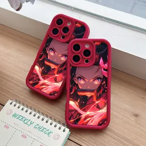 Demon T-Tanjiro Kamado N-Nezuko Phone Case Suitable for iPhone 17 16e 16 15 14 13 12 11 Mini Pro Max Air X XR XSMAX 8 7 Plus Anti Fall Soft TPU Back Cover