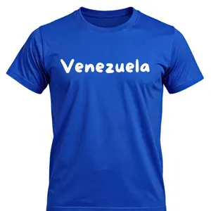 Venezuela Personalized T-Shirts - Blue, White, Black - Minimalist Design, Soft & Fresh 100% Customizable in Color and Style|| Camisetas/ Franelas/Playeras Personalizadas de Venezuela - Azul - Blanco - Negro| Estiño minimalista tela suave y fresca 100% Per