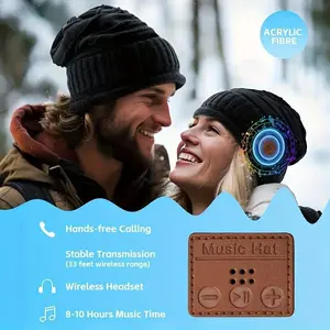 Ultimate Wireless Beanie Hat with Premium Headphones, Stylish Gift for Men, Women, Teens, Perfect for Christmas, Birthday, Great Stocking Stuffer