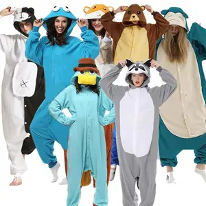 Men One-Piece Pajama, Animal Kigurumi( XXL Suit 180-200CM )Onesie For Adults Women Full Body Pyjama Cartoon Cosplay Costume