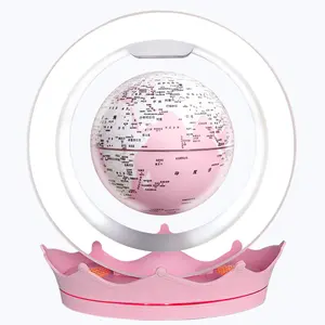 AI Elf Magnetic Levitation Eternal Flower Globe, Romantic Gift-Packaged Home Decor Statue for Primary & Secondary School Students