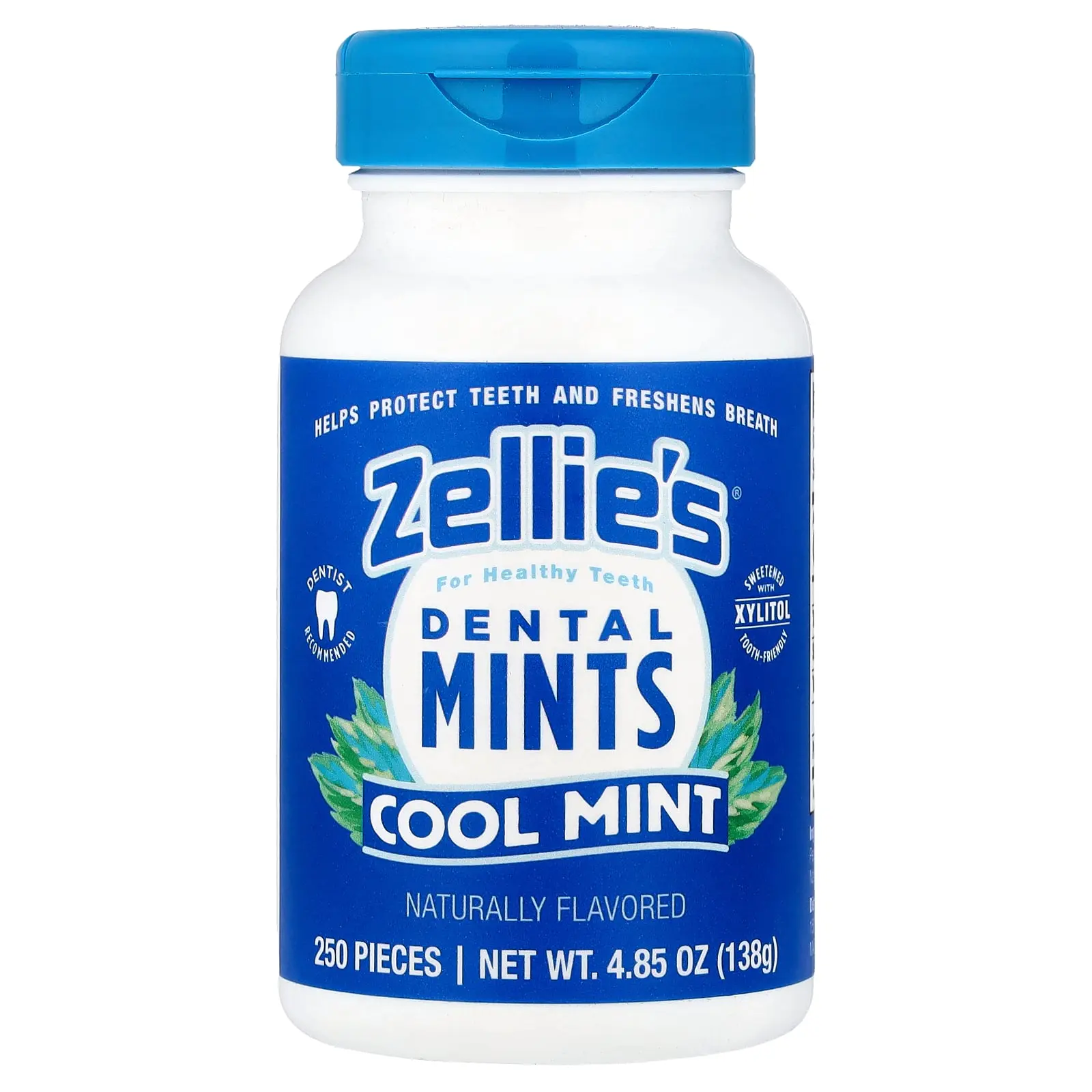 Zellie's Dental Mints, Cool Mint, 250 Pieces