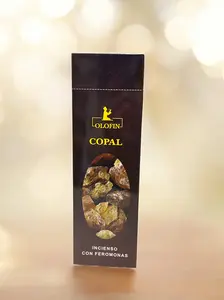 Olofin Copal Incense Square Box 25/8ct Sticks Total 200 Scented Diffuser with Feromonas