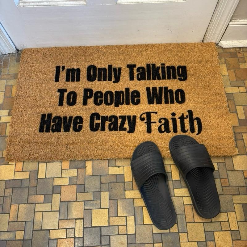 Hand Spray/Painted Mainstays Coir Doormat 18" x 30" with Custom Design Options for Home Warming Gifts