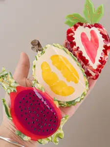 1PC Personalized Strawberry Dragon Fruit Hair Clip, Easy-To-Use Summer Holiday Accessory, Cute Gift for Friends, Women's Casual Style